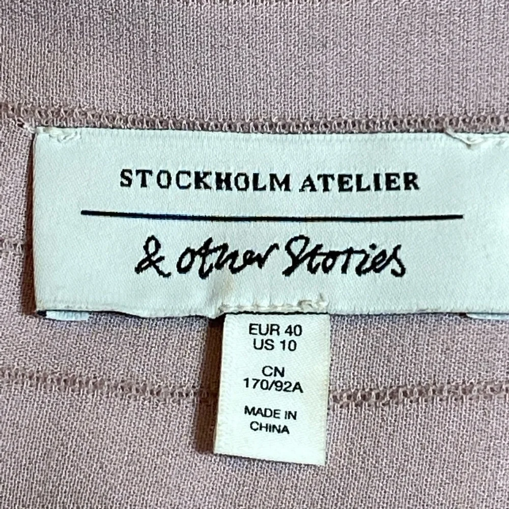 & Other Stories Stockholm Atelier Blush Colored Maxi Shirt Dress 10